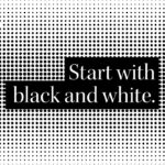 Start logo design with black and white