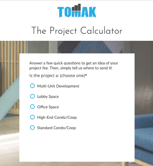 Proj Calculator Tomak Group
