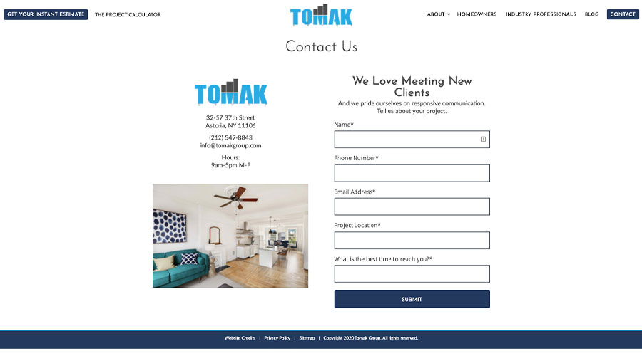 Tomak Contact