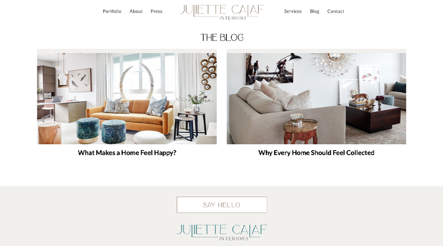 Blog Juliette Calaf Interiors
