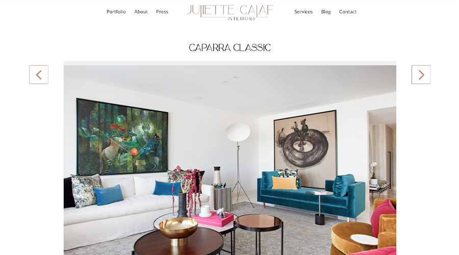Portfolio Project Juliette Calaf Interiors