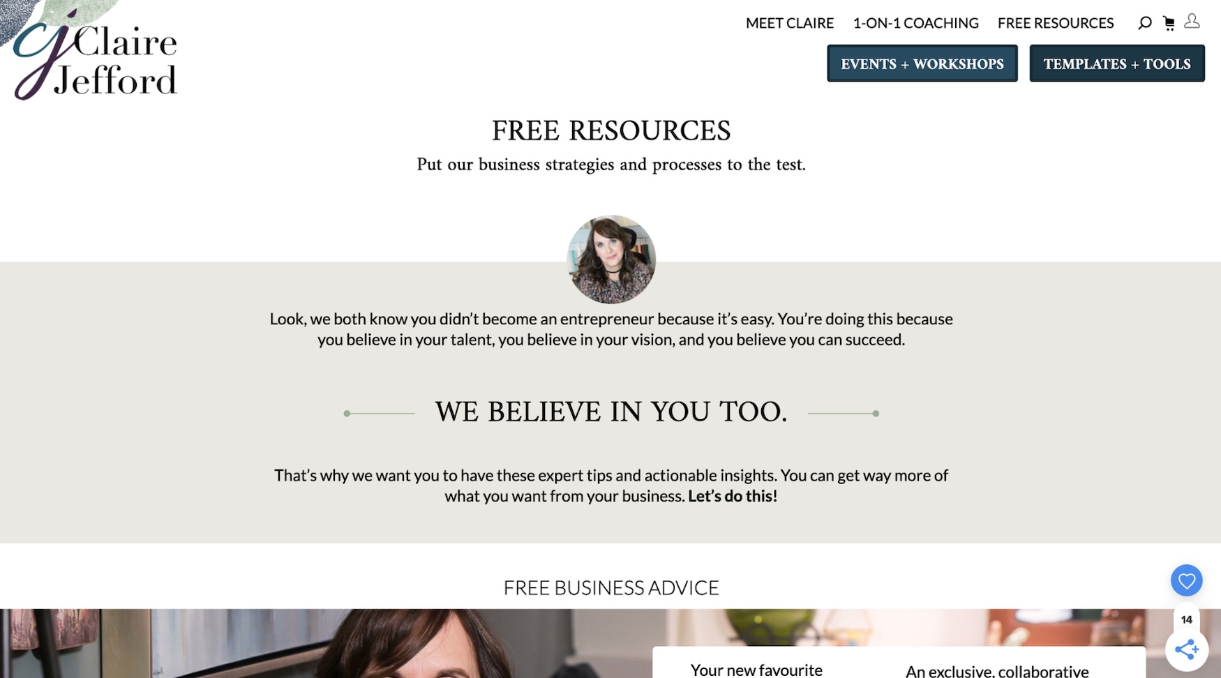 Slider Template Claire Jefford 4