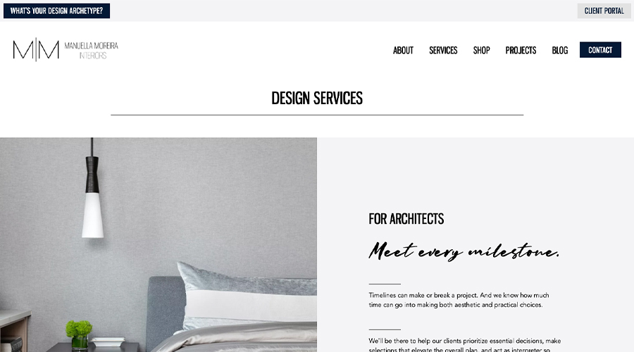 Manuella Moreira Services Web Design